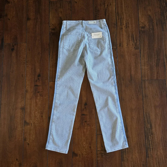 AG Adriano Goldschmied Isabelle Side Panel High Rise Straight Crop Jeans Size 25 - Picture 7 of 16
